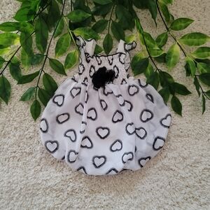 Baby Girl Heart Bubble Dress (0-3 Months)